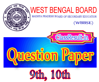 wbbse Question Paper 2023 class 10th Class, SE